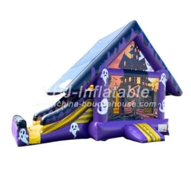 H3-0029 Custom inflatable Halloween combo with slide