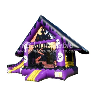 H3-0030 Halloween inflatable combo with slide