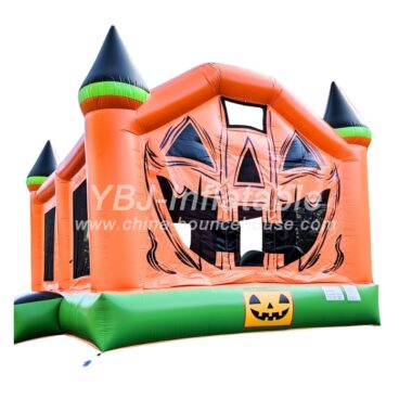 H3-0032 Pumpkin Halloween bouncy castle