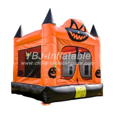 H3-0036 Inflatable orange Halloween castle