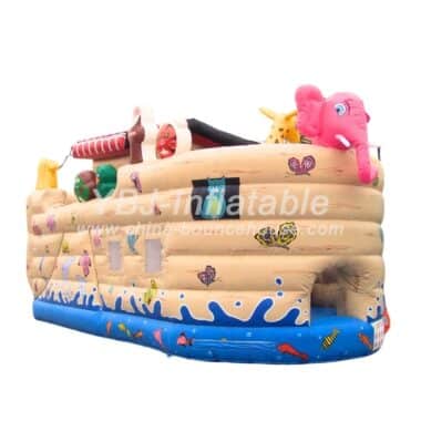 H3-3202-Animal parade inflatable playground