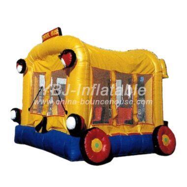 H3-3205-Bus Theme Inflatable Playground