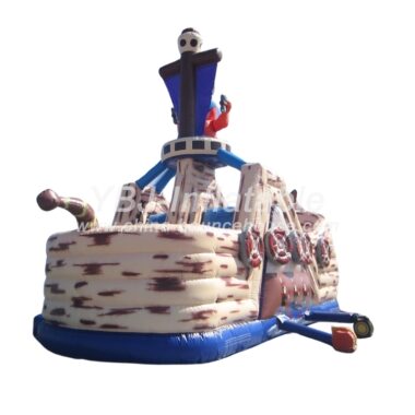 H3-3209-Custom pirate ship inflatable playground