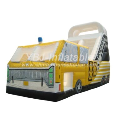 H3-3214-Giant bus slide inflatable playground