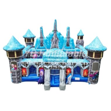 H3-3217-Ice castle inflatable playground