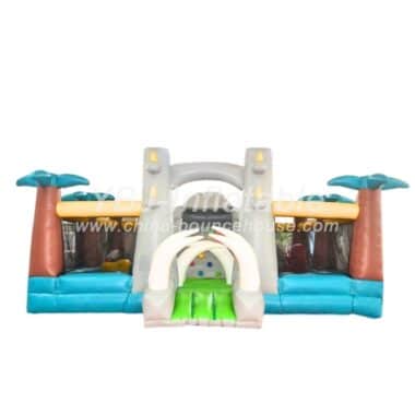 H3-3225-Jurassic themed inflatable playground