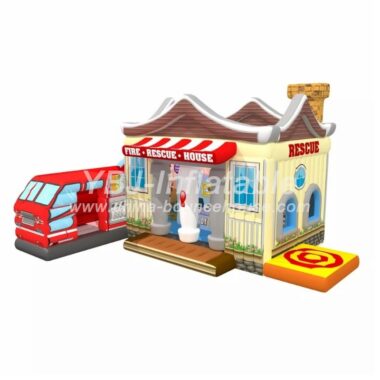 H3-4020-Fire station theme Inflatable Amusement