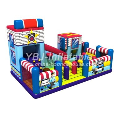 H3-4032-Police station themed inflatable Amusement