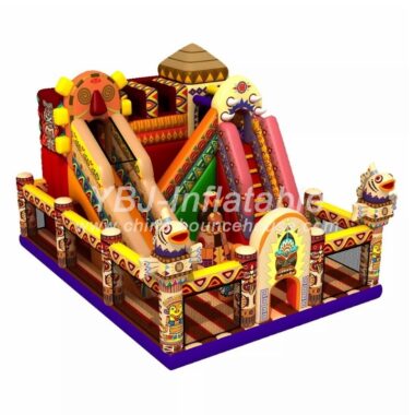 H3-4044-Tribal themed inflatable Amusement