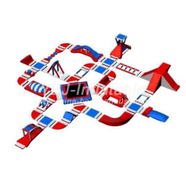 H4-3022 Red can be customized inflatable water park