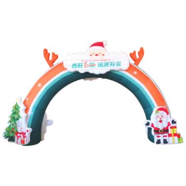 H7-2614 Inflatable Santa Claus arch props production wholesale