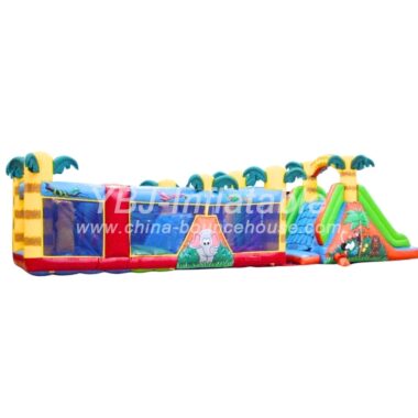 T7-264 Jungle Theme Inflatable Obstacles Courses
