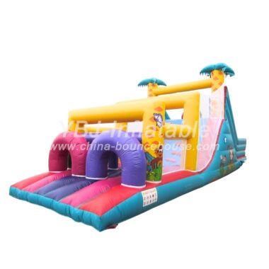 T7-340 Jungle Theme Inflatable Obstacles Courses
