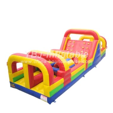 T7-512 White Inflatable Obstacles Courses