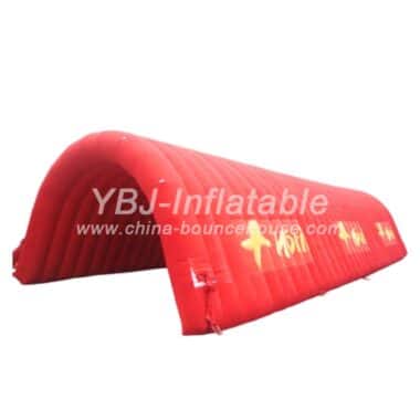 Tent1-364 Red Inflatable Tunnel Tent