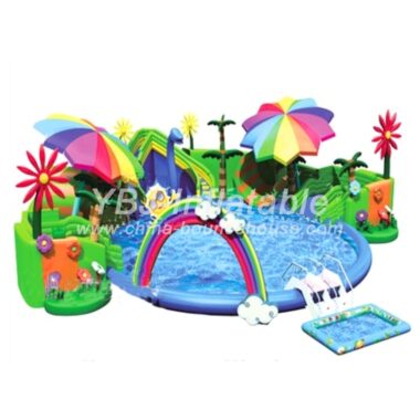 Pool2-578 Tropical Giant Inflatable Pool