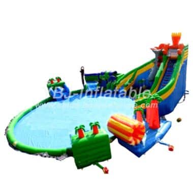 Pool2-581 Jungle Theme Inflatable Pool